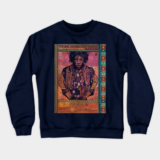 Guitar God Crewneck Sweatshirt by Raybomusic01